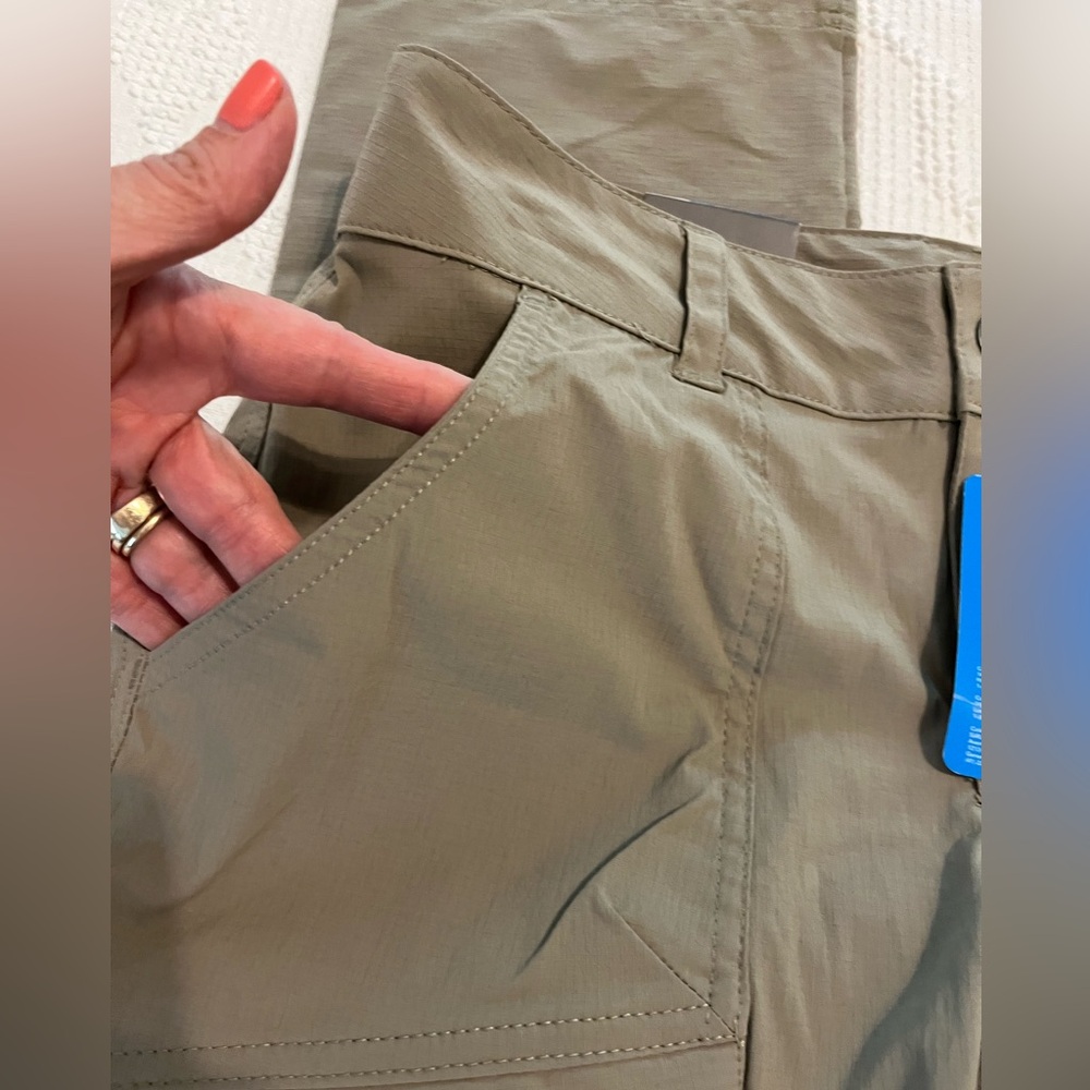 Columbia W Kestrel Trail II Women’s Capris, Size 4, Beige, NWT, OmniShield - Picture 3 of 16